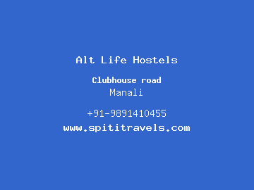 Alt Life Hostels, Manali