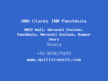 ANA Clarks INN Panchkula, Shimla