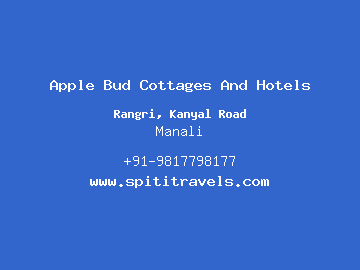 Apple Bud Cottages And Hotels, Manali