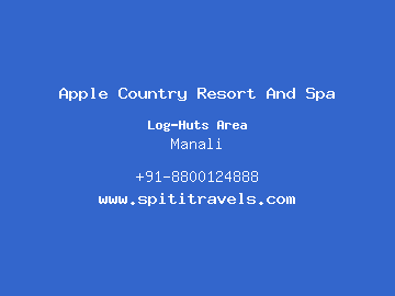 Apple Country Resort And Spa, Manali