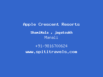 Apple Crescent Resorts, Manali