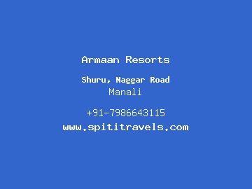 Armaan Resorts, Manali
