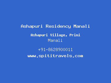 Ashapuri Residency Manali, Manali