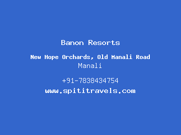 Banon Resorts, Manali