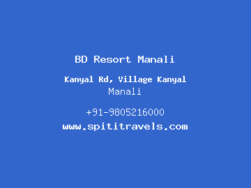 BD Resort Manali, Manali