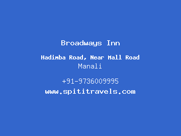 Broadways Inn, Manali