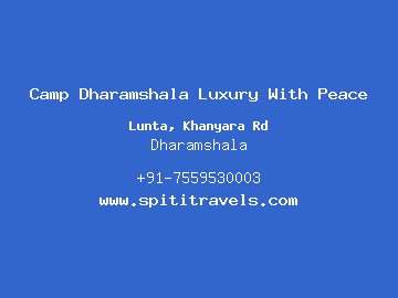 Camp Dharamshala Luxury With Peace, Dharamshala