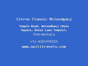 Citrus Classic Mcleodganj, Dharamshala