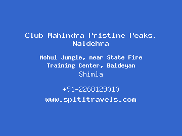 Club Mahindra Pristine Peaks, Naldehra, Shimla