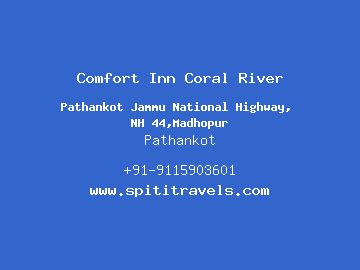 Comfort Inn Coral River, Pathankot