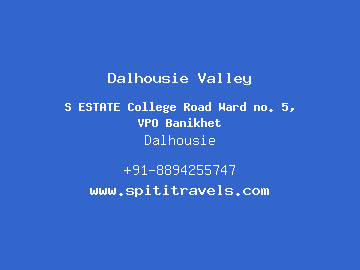 Dalhousie Valley, Dalhousie