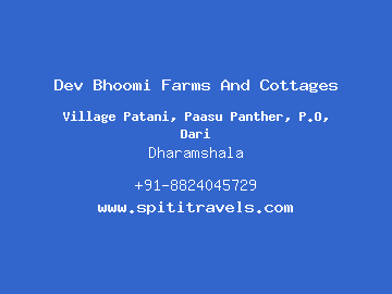 Dev Bhoomi Farms And Cottages, Dharamshala