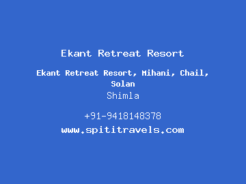 Ekant Retreat Resort, Shimla