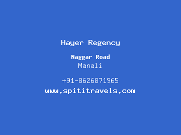 Hayer Regency, Manali
