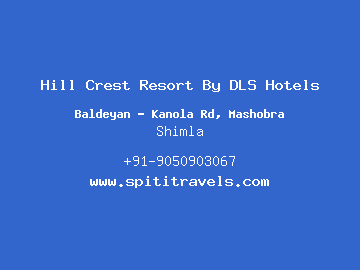Hill Crest Resort By DLS Hotels, Shimla
