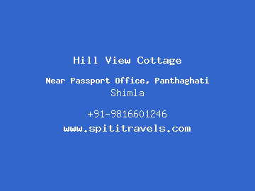 Hill View Cottage, Shimla
