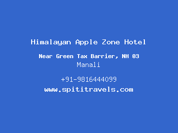 Himalayan Apple Zone Hotel, Manali