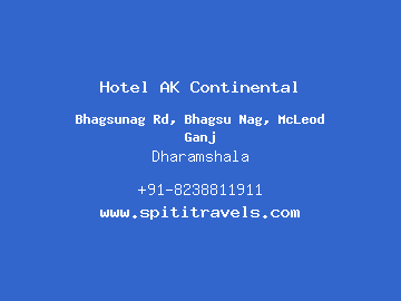 Hotel AK Continental, Dharamshala