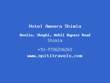 Hotel Ameera Shimla, Shimla