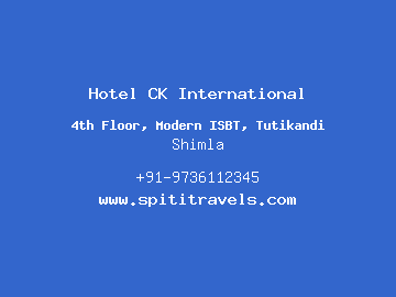 Hotel CK International, Shimla