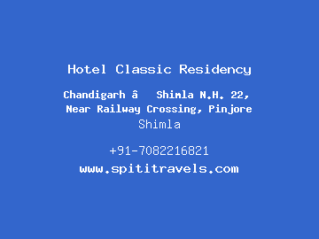 Hotel Classic Residency, Shimla