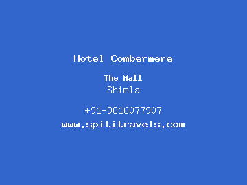 Hotel Combermere, Shimla