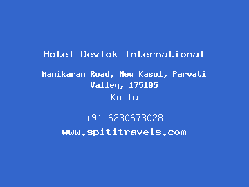 Hotel Devlok International, Manali