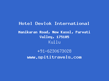 Hotel Devlok International, Kullu