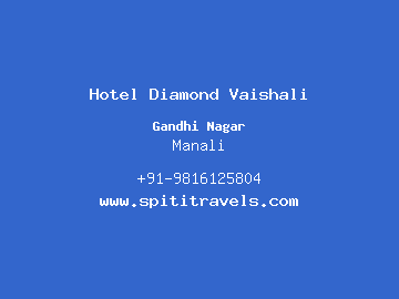 Hotel Diamond Vaishali, Manali