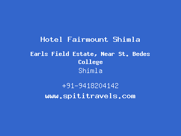 Hotel Fairmount Shimla, Shimla