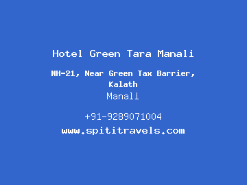 Hotel Green Tara Manali, Manali