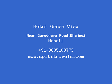 Hotel Green View, Manali