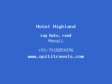 Hotel Highland, Manali