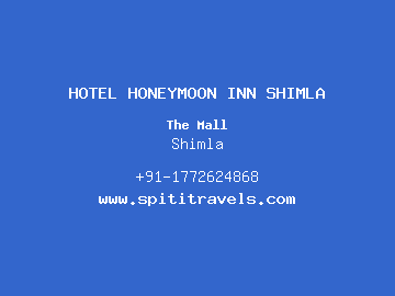 HOTEL HONEYMOON INN SHIMLA, Shimla
