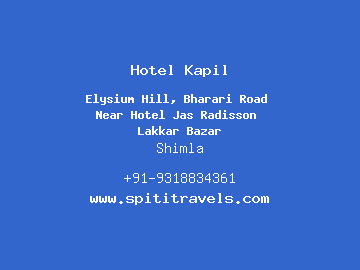 Hotel Kapil, Shimla