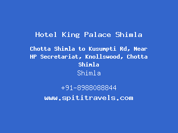 Hotel King Palace Shimla, Shimla