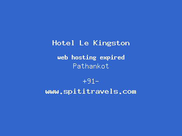 Hotel Le Kingston, Pathankot