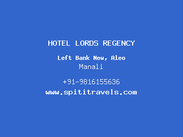 HOTEL LORDS REGENCY, Manali