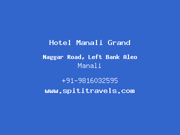 Hotel Manali Grand, Manali