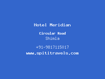 Hotel Meridian, Shimla