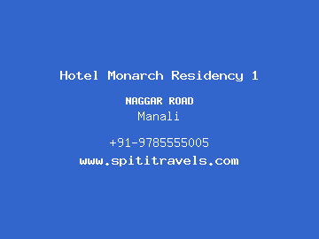 Hotel Monarch Residency 1, Manali
