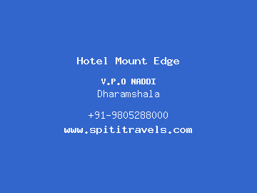 Hotel Mount Edge, Dharamshala