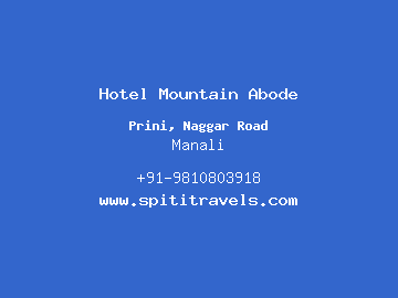 Hotel Mountain Abode, Manali