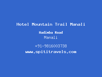 Hotel Mountain Trail Manali, Manali