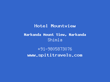 Hotel Mountview, Shimla