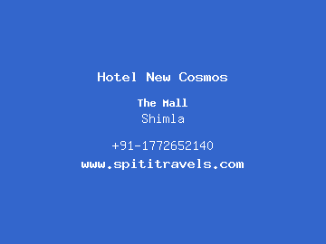 Hotel New Cosmos, Shimla