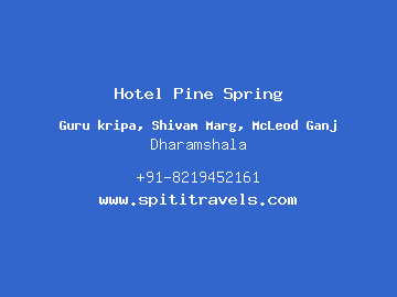 Hotel Pine Spring, Dharamshala