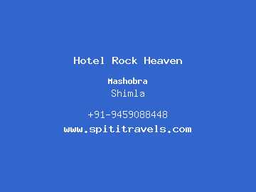 Hotel Rock Heaven, Shimla