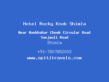 Hotel Rocky Knob Shimla, Shimla