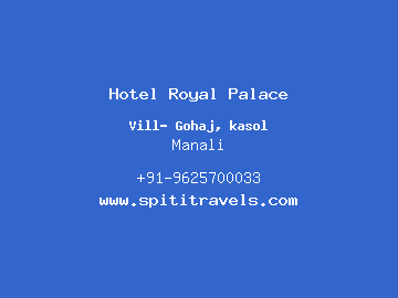 Hotel Royal Palace, Manali